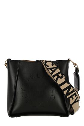 Black faux-leather Stella Logo crossbody bag Stella Mc Cartney | 700073W85421000